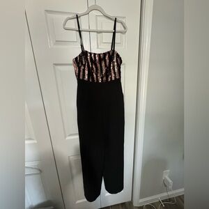 Women’s Black and Sequin Jumpsuit